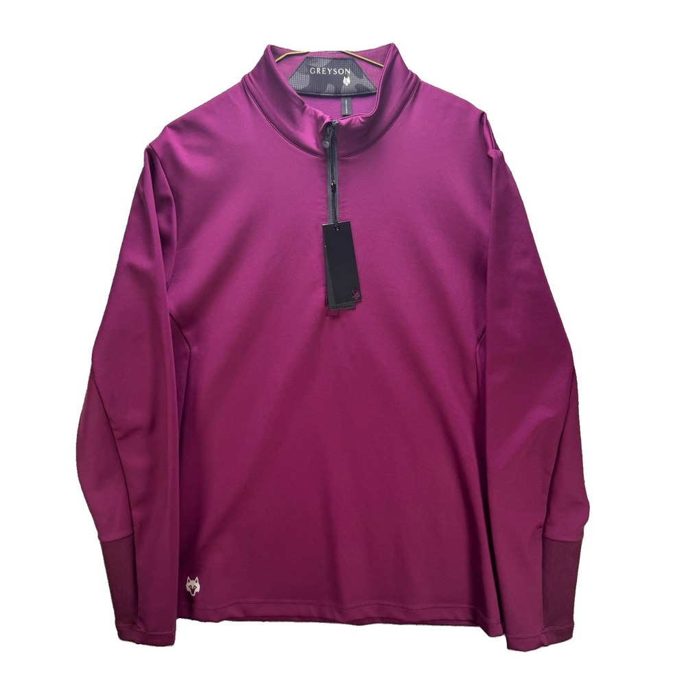 Greyson Golf 1/4 Zip Pullover Mens Large Meadowsweet Sequoia Performance NWT